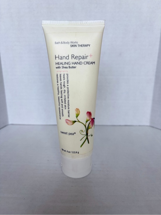 Bath & Body Works Other - Discontinued Bath & Body Works Skin Therapy Sweet Pea Hand Repair Cream 45% Full